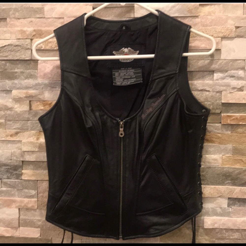 Leather vest